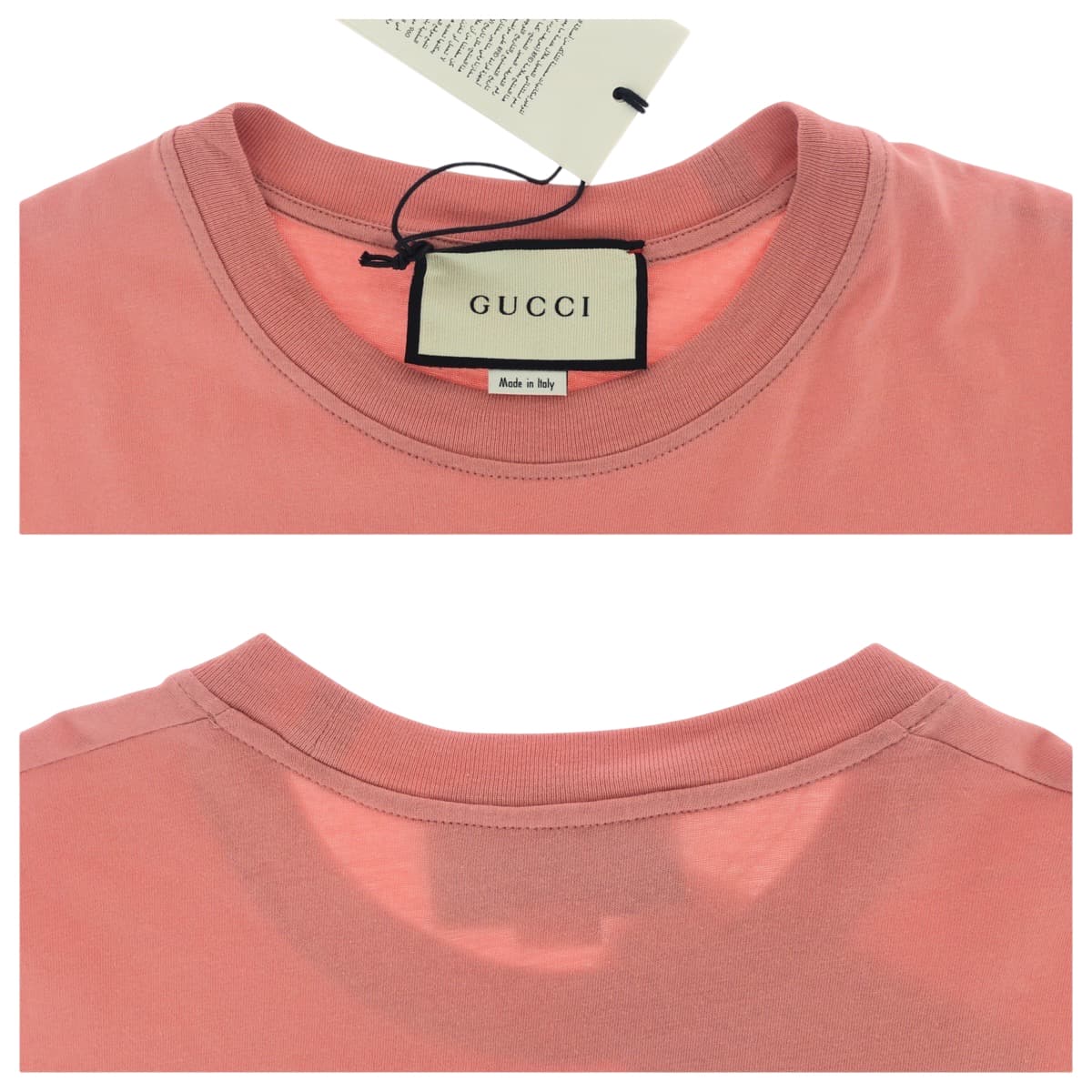 26465
GUCCI グッチ 羊 刺繍 ラインストーン サイズXS ピンク コットン 580762 XJBSX 半袖Ｔシャツ レディース ABP36