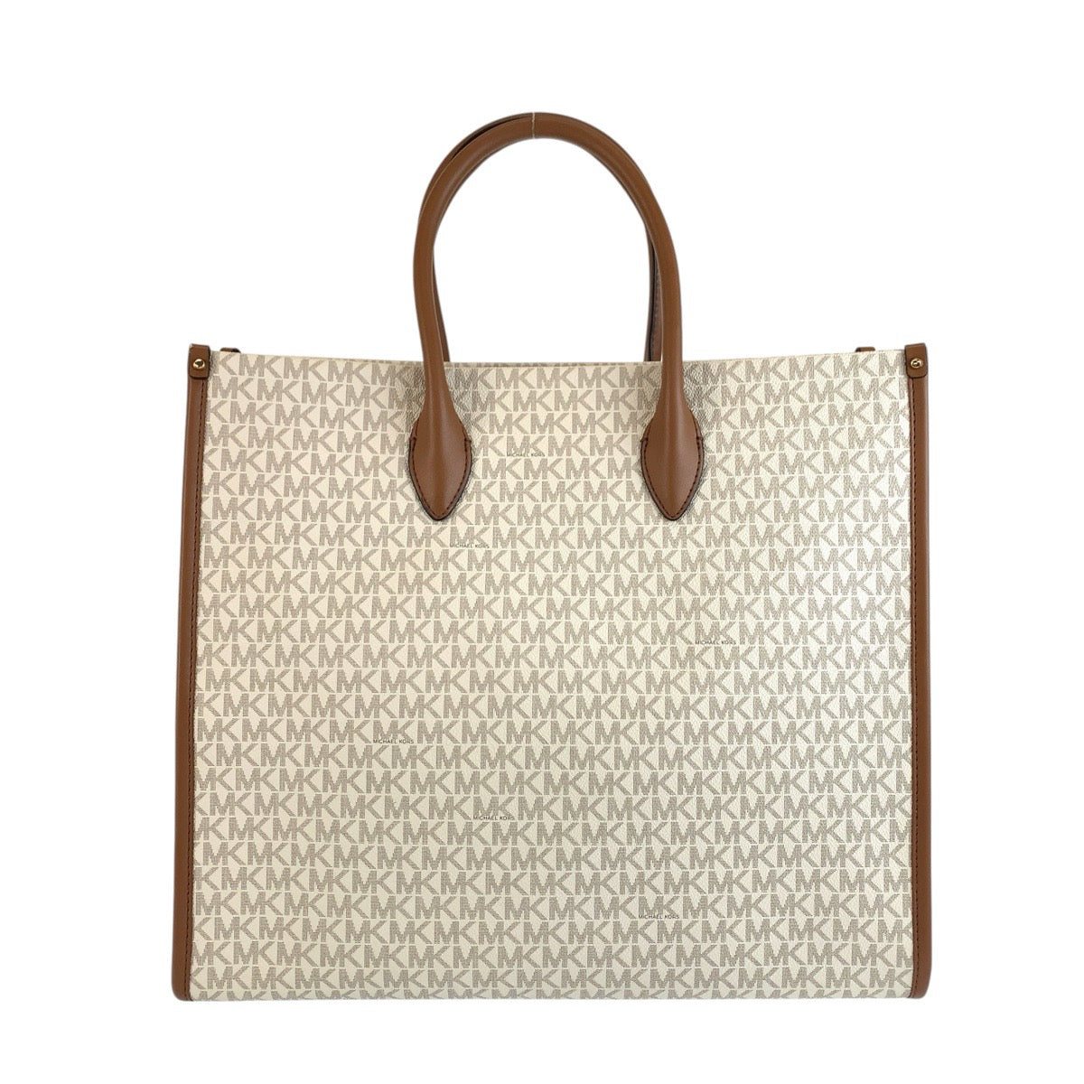 26466
Michael Kors マイケルコース MKシグネチャー ミレラ ホワイト ブラウン PVC トートバッグ ショルダーバッグ 2way レディース A