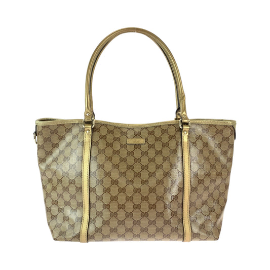 26468
GUCCI グッチ GGクリスタル ベージュ ゴールド PVC 197953 トートバッグ ショルダーバッグ レディース ABP43