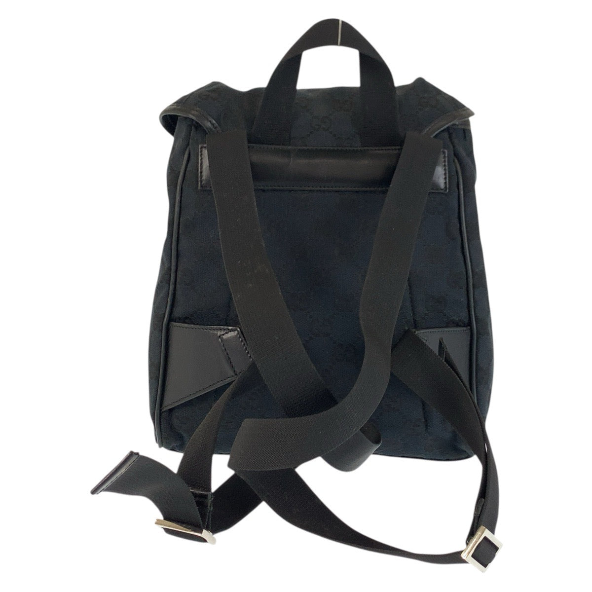 26469
GUCCI グッチ ブラック 黒 シルバー金具 GGキャンバス / レザー 019 0352 リュックサック バックパック レディース ABP36
