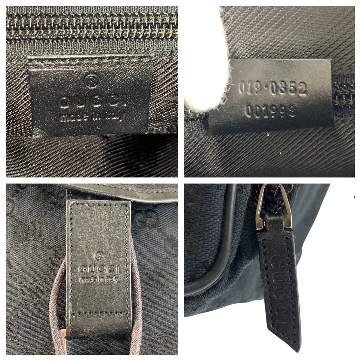 26469
GUCCI グッチ ブラック 黒 シルバー金具 GGキャンバス / レザー 019 0352 リュックサック バックパック レディース ABP36