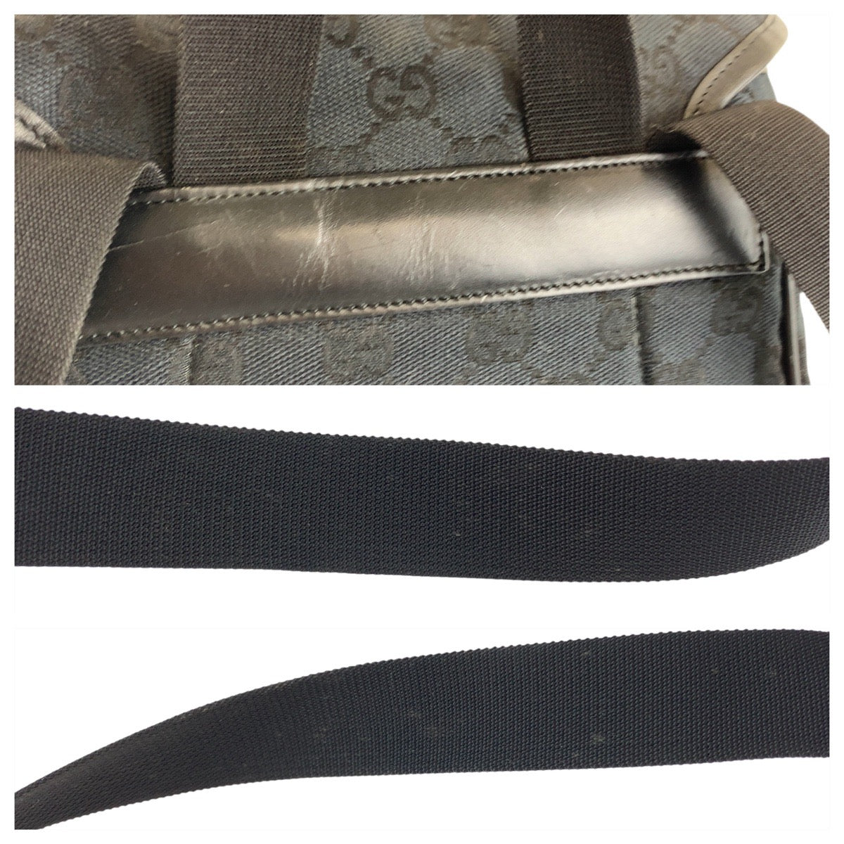 26469
GUCCI グッチ ブラック 黒 シルバー金具 GGキャンバス / レザー 019 0352 リュックサック バックパック レディース ABP36