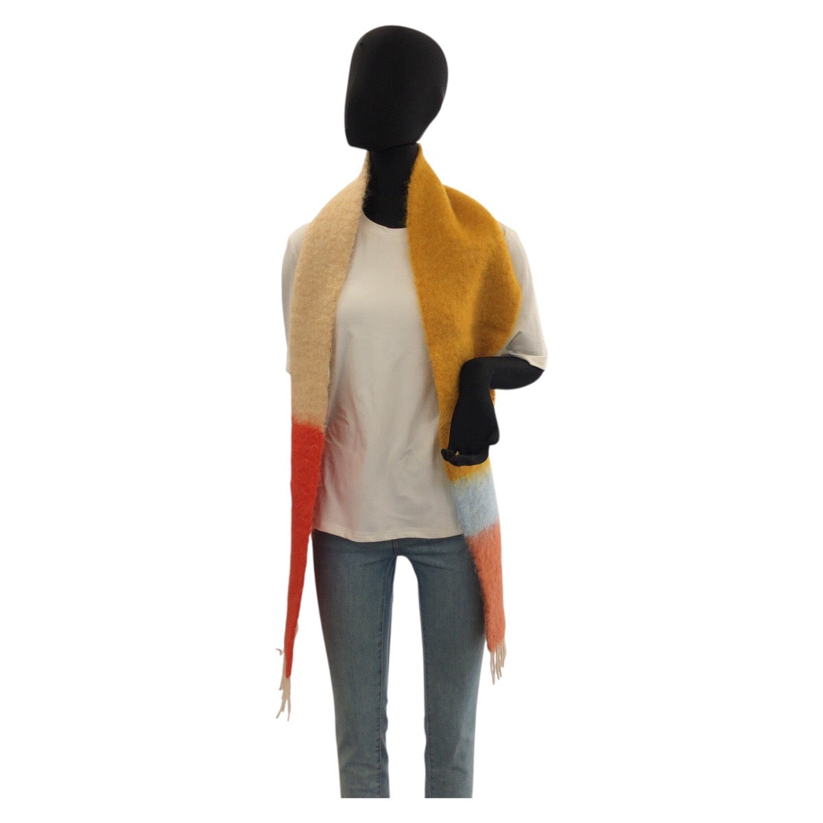 26470
LOEWE ロエベ アナグラム マルチカラー ウール / モヘア A-28003861 マフラー ストール 男女兼用 レディース A35