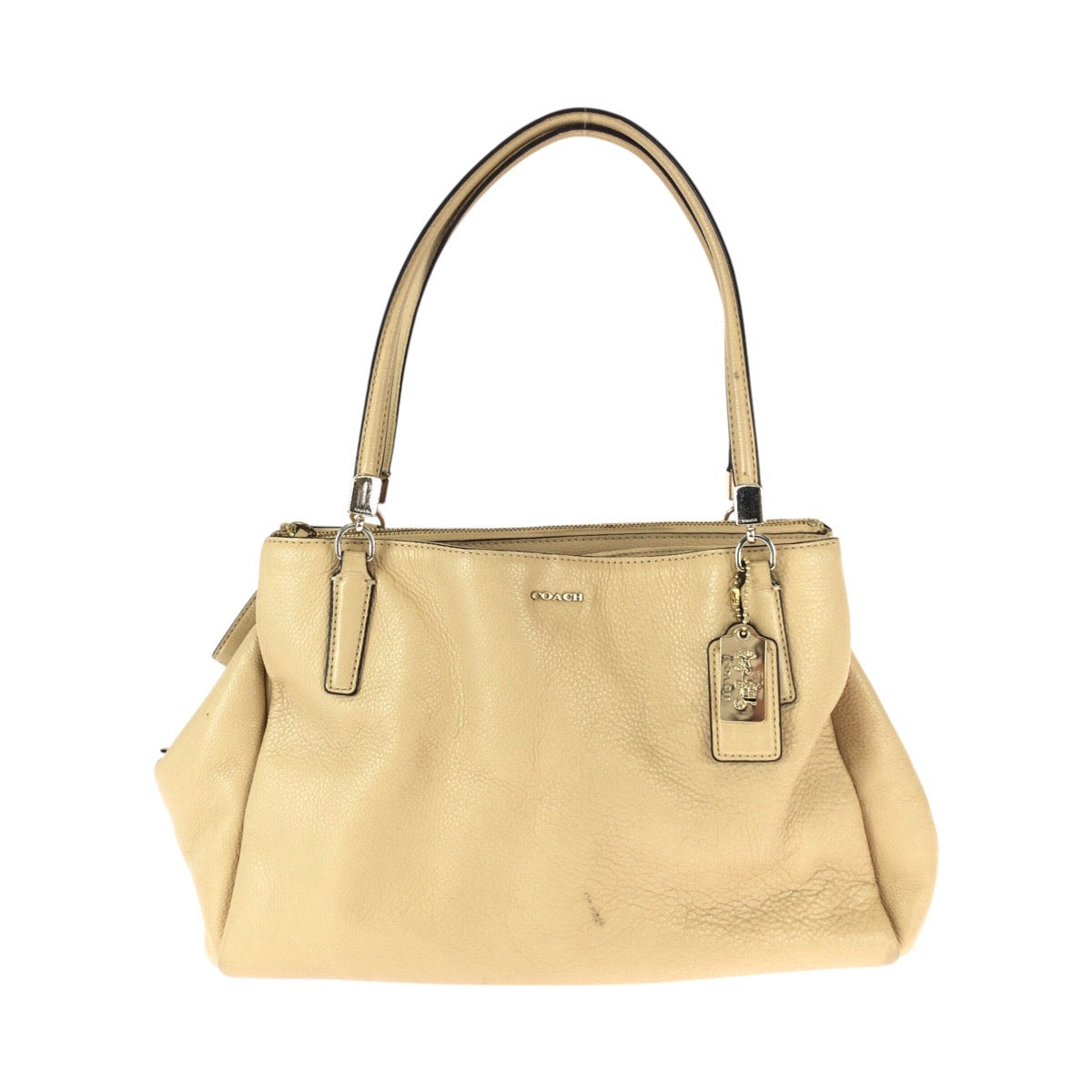 26472
COACH コーチ マディソン ベージュ ブラウン レザー L1380-27859 ショルダーバッグ トートバッグ レディース AB8