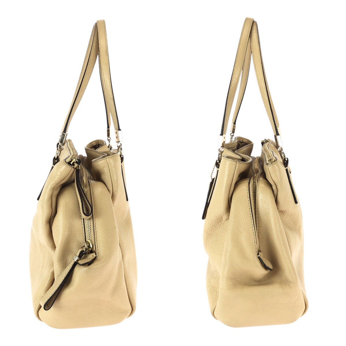 26472
COACH コーチ マディソン ベージュ ブラウン レザー L1380-27859 ショルダーバッグ トートバッグ レディース AB8