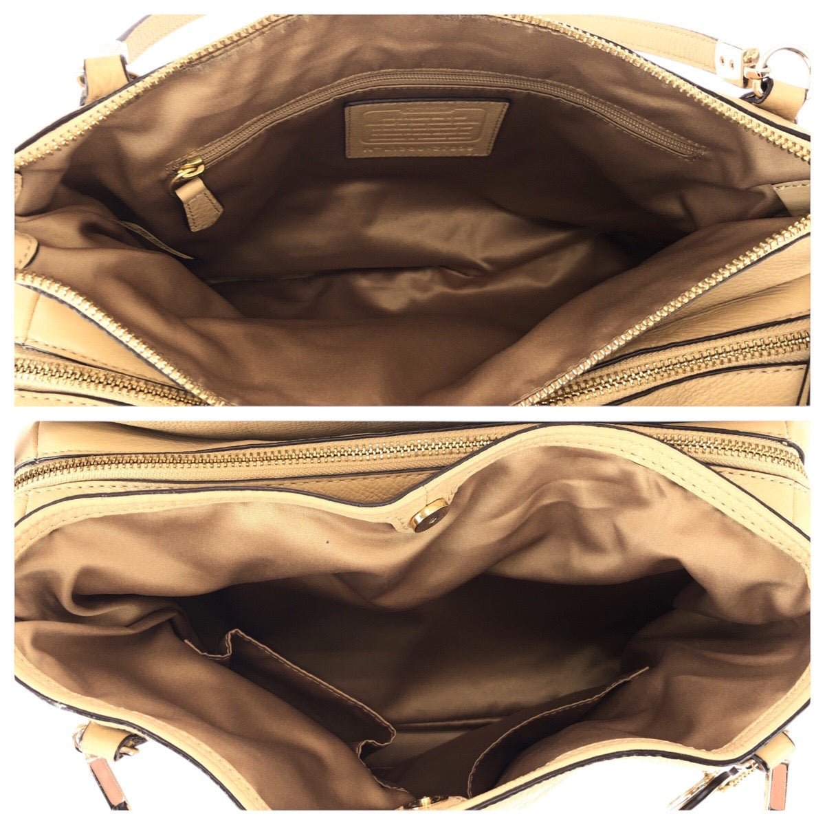 26472
COACH コーチ マディソン ベージュ ブラウン レザー L1380-27859 ショルダーバッグ トートバッグ レディース AB8