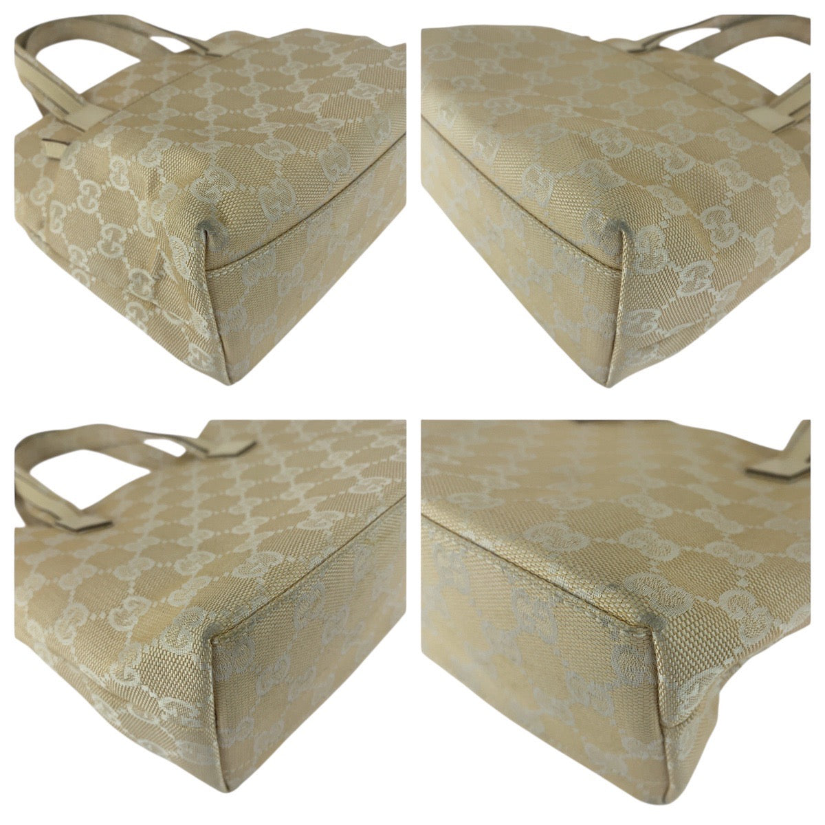 26476
GUCCI グッチ ベージュ GGキャンバス / レザー 002 1079 トートバッグ ハンドバッグ レディース ABP35