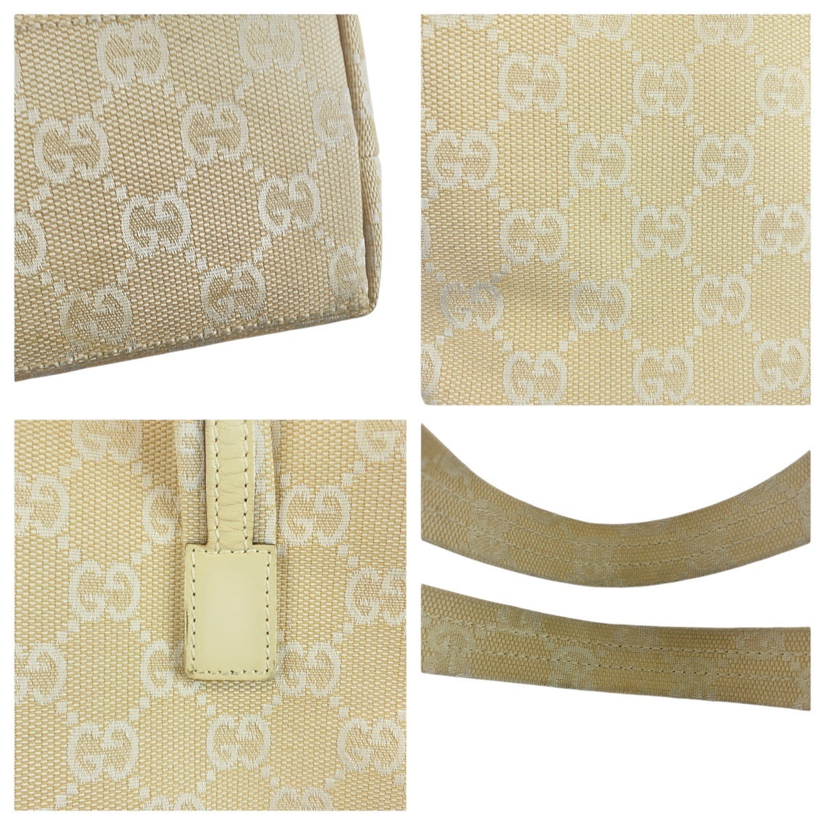 26476
GUCCI グッチ ベージュ GGキャンバス / レザー 002 1079 トートバッグ ハンドバッグ レディース ABP35