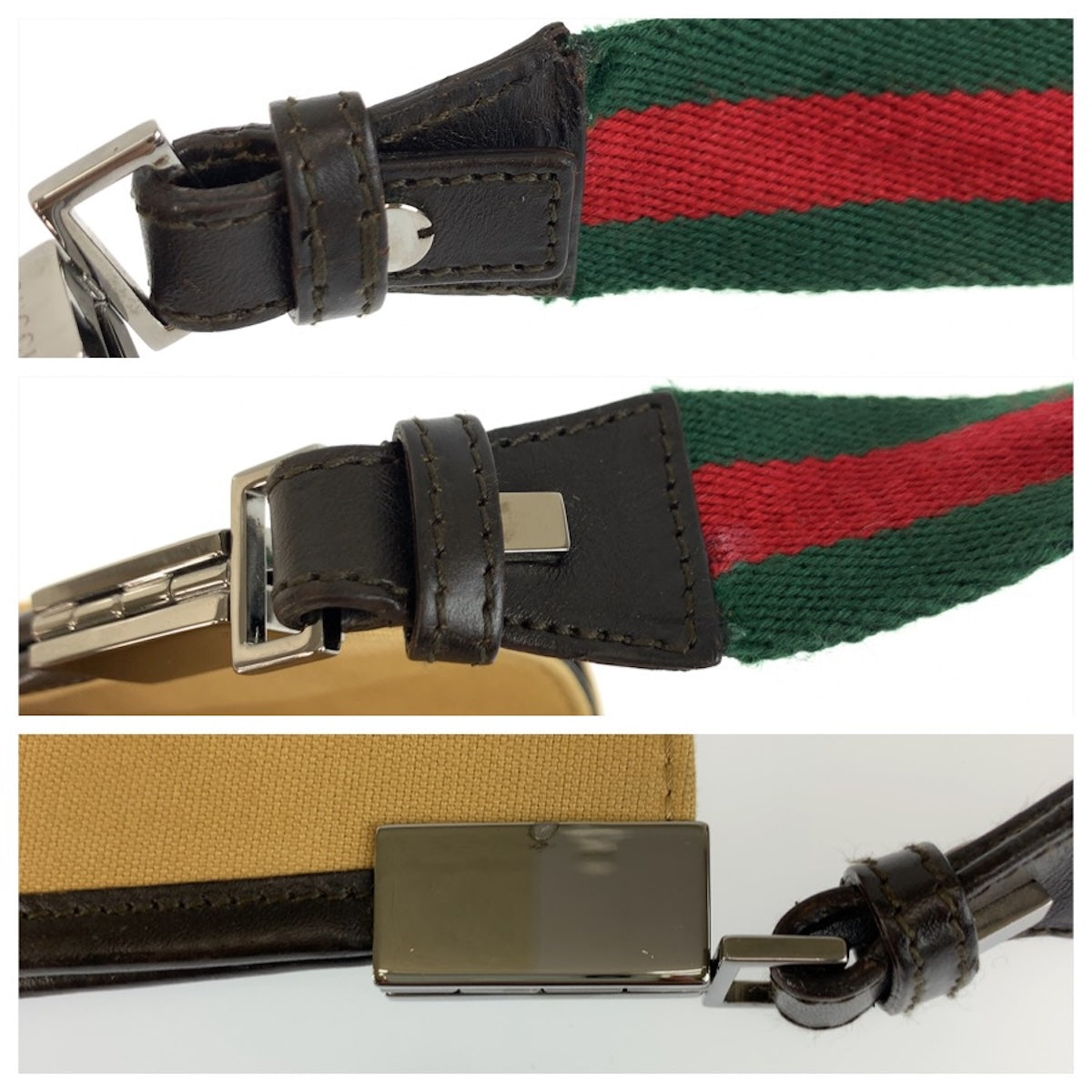 26484
GUCCI グッチ シェリーライン ベージュ キャンバス 001 4306 ホーボー ショルダーバッグ レディース AB28