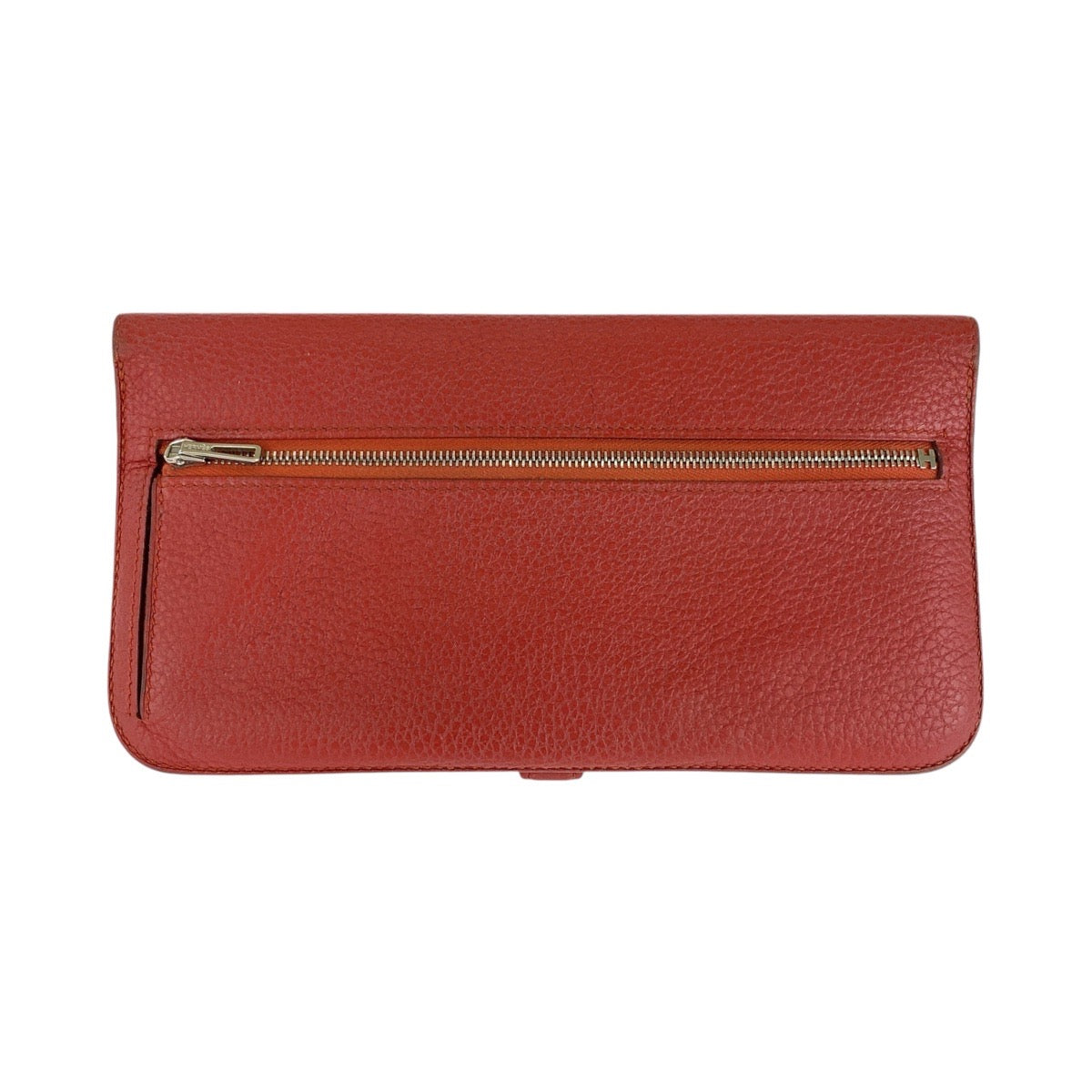 26486
HERMES エルメス ドゴンロング ルージュグレナ レッド シルバー金具 トゴ 長財布 ロングウォレット R刻印 レディース AB38
