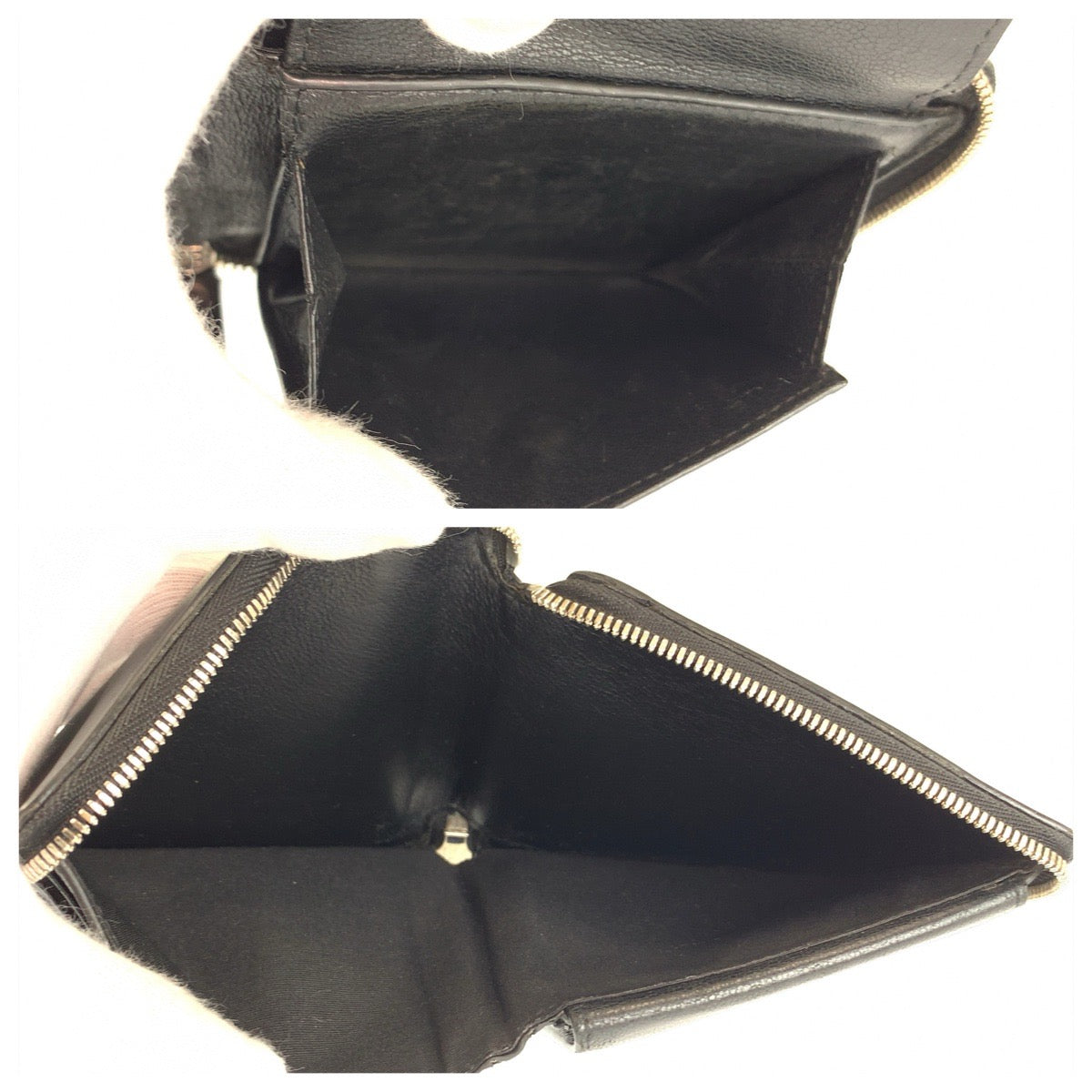 26493
BALENCIAGA バレンシアガ ブラック ホワイト シルバー金具 レザー 折り財布 コンパクトウォレット メンズ ABP