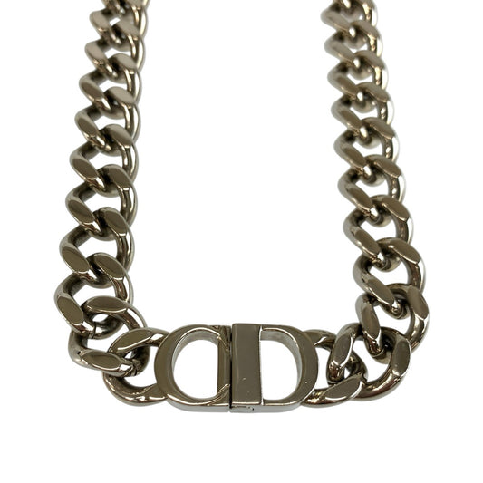 26496
Dior ディオール CD Icon チェーンリンク ネックレス シルバー 真鍮 チェーンネックレス メンズ A