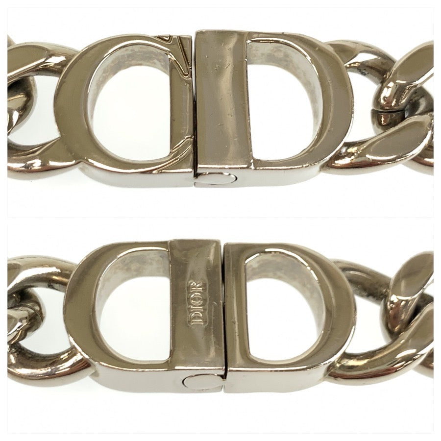 26496
Dior ディオール CD Icon チェーンリンク ネックレス シルバー 真鍮 チェーンネックレス メンズ A