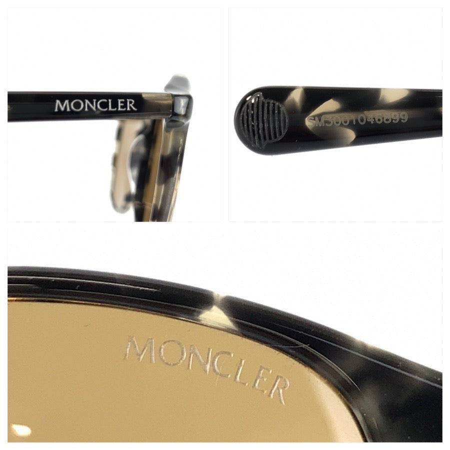 26498
MONCLER モンクレール サイズ52□18 ブラック クリア プラスチック ML0189 サングラス メガネフレーム 男女兼用 ウェリントン レディース SA