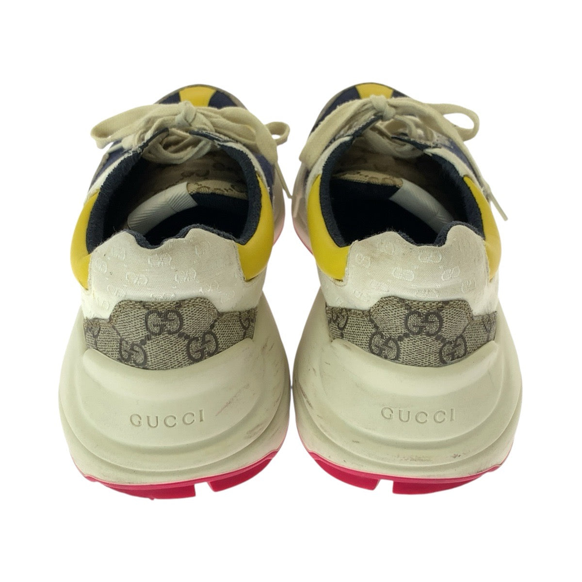GUCCI グッチ ライトン サイズ11 ベージュ マルチカラー GGスプリームキャンバス / レザー / ラバー スニーカー メンズ AB