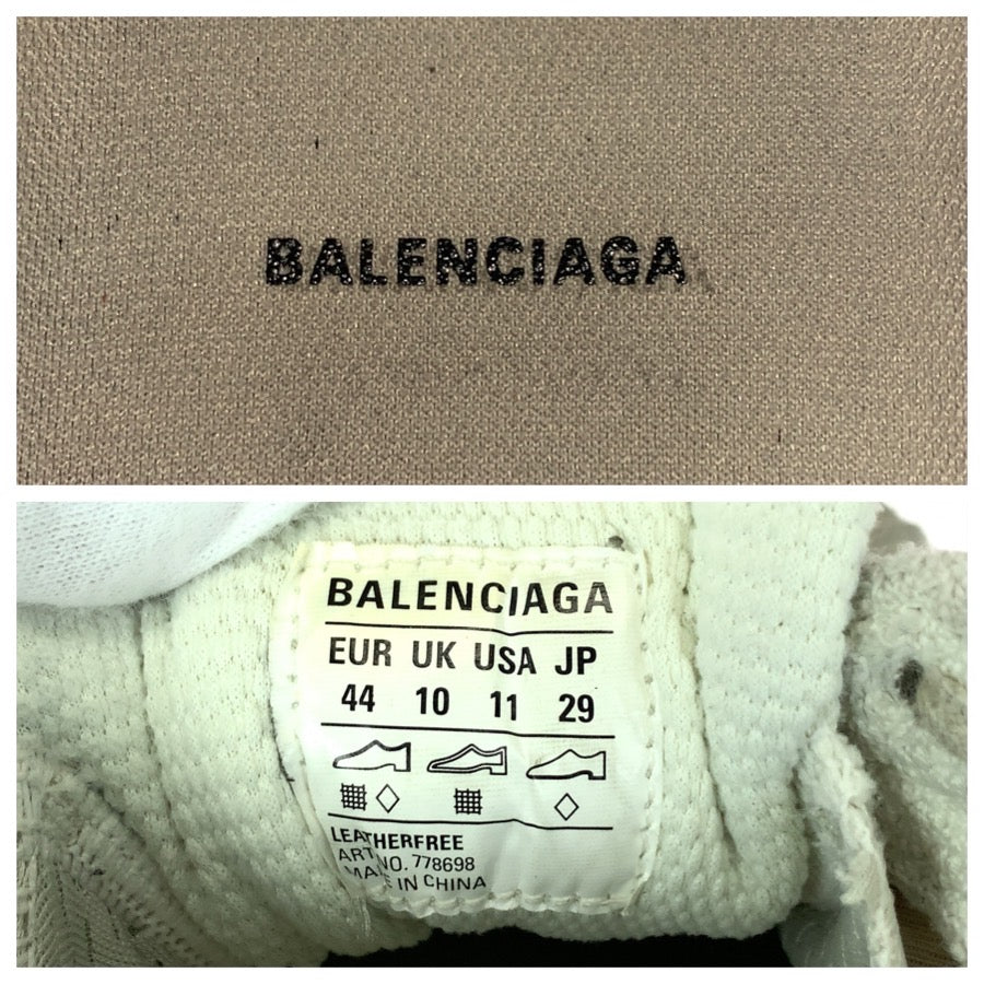 BALENCIAGA バレンシアガ 3XL Extreme Lace サイズ44 JP29cm グレー ポリウレタン / ポリエステル 778698 スニーカー メンズ AB