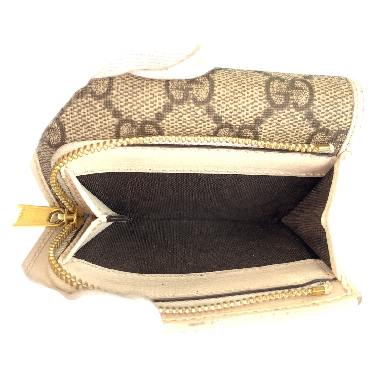 26503
GUCCI グッチ ホースビット ベージュ アイボリー ゴールド金具 GGスプリームキャンバス 644462 折り財布 コンパクトウォレット レディース AB35