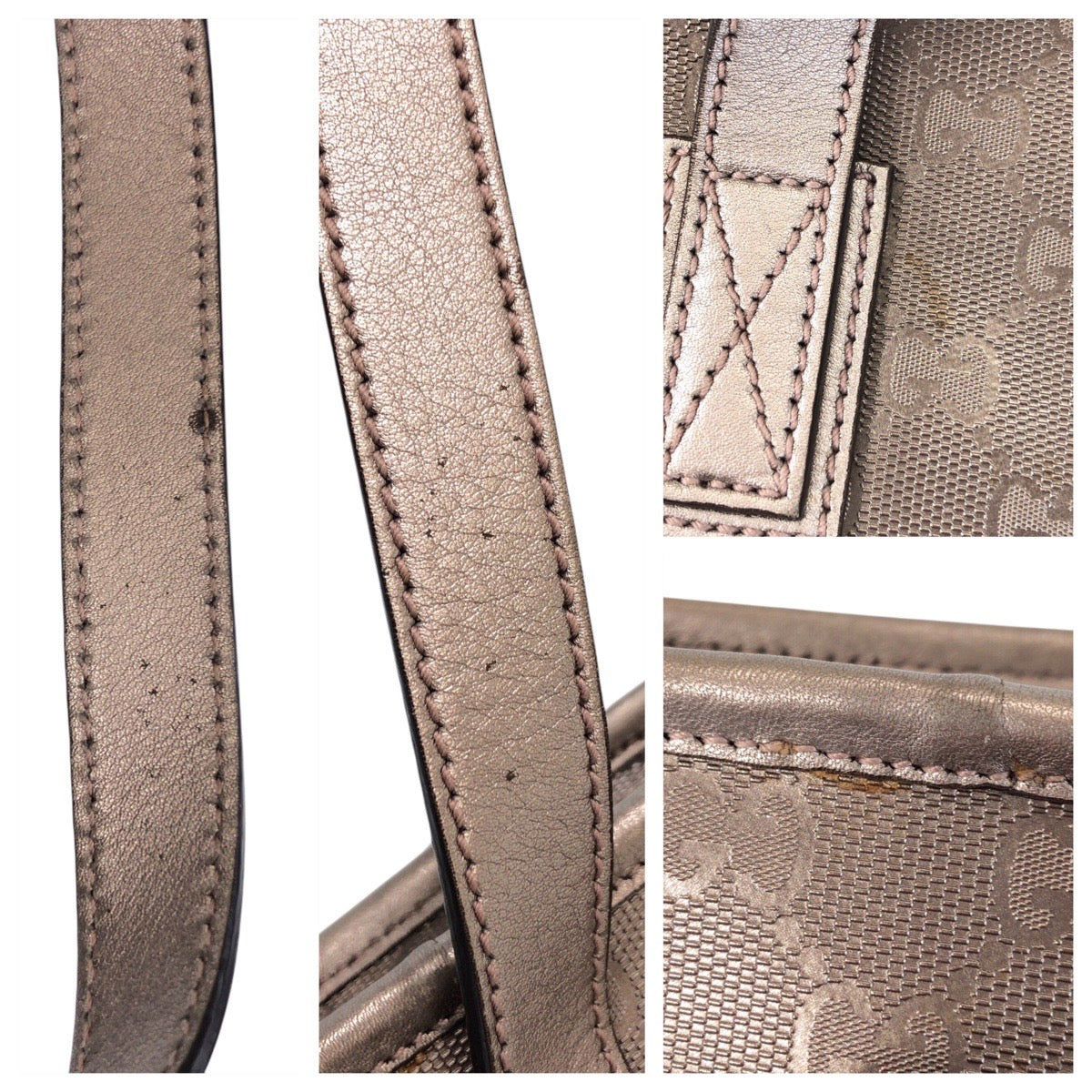 26512
GUCCI グッチ GGインプリメ グレー PVC / レザー 211138 トートバッグ ショルダーバッグ レディース AB34