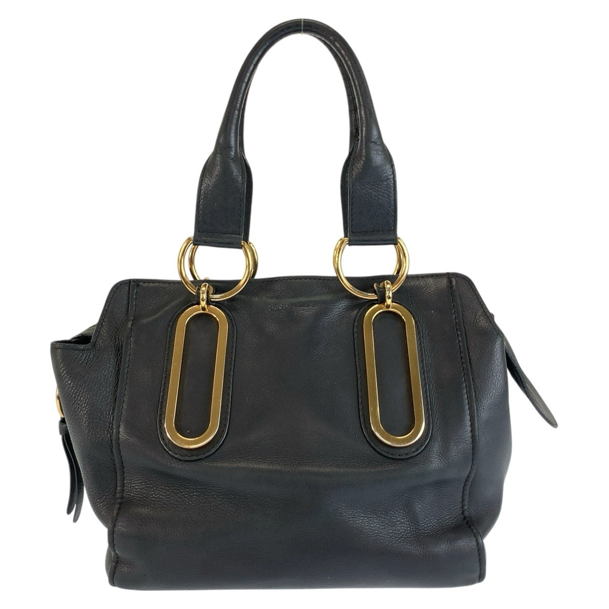 26519
SEE BY CHLOE シーバイクロエ ペイジ ブラック 黒 ゴールド金具 レザー 03-16-84-65 ハンドバッグ レディース AB15