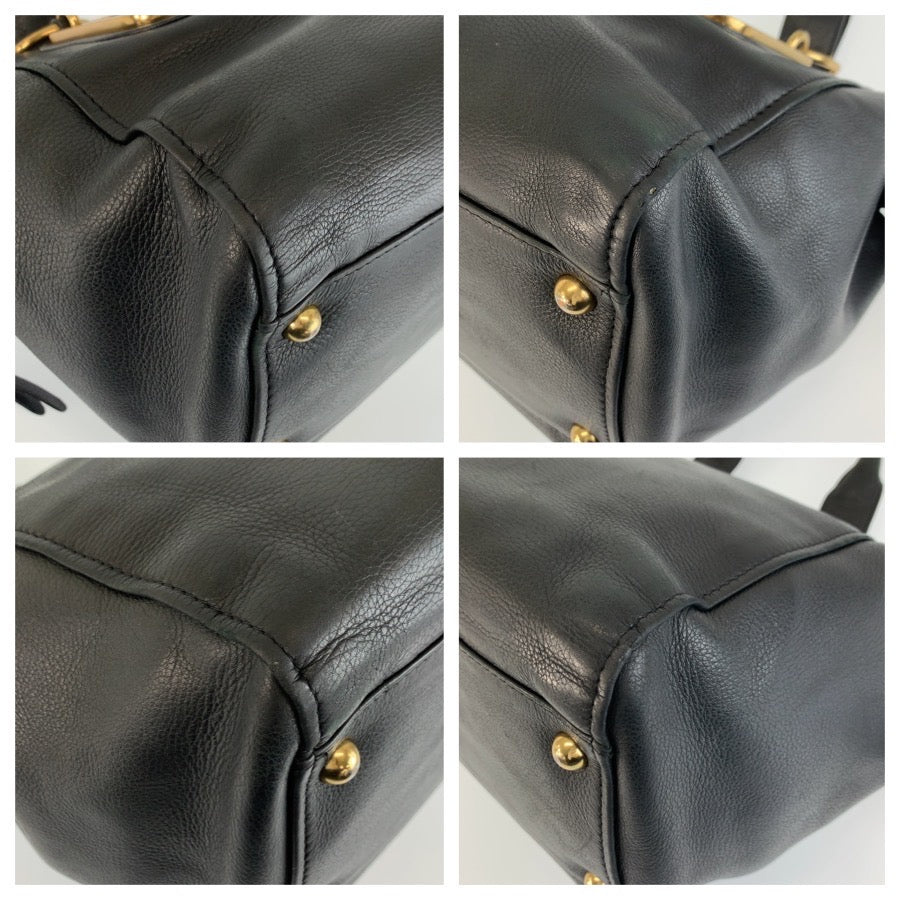 26519
SEE BY CHLOE シーバイクロエ ペイジ ブラック 黒 ゴールド金具 レザー 03-16-84-65 ハンドバッグ レディース AB15