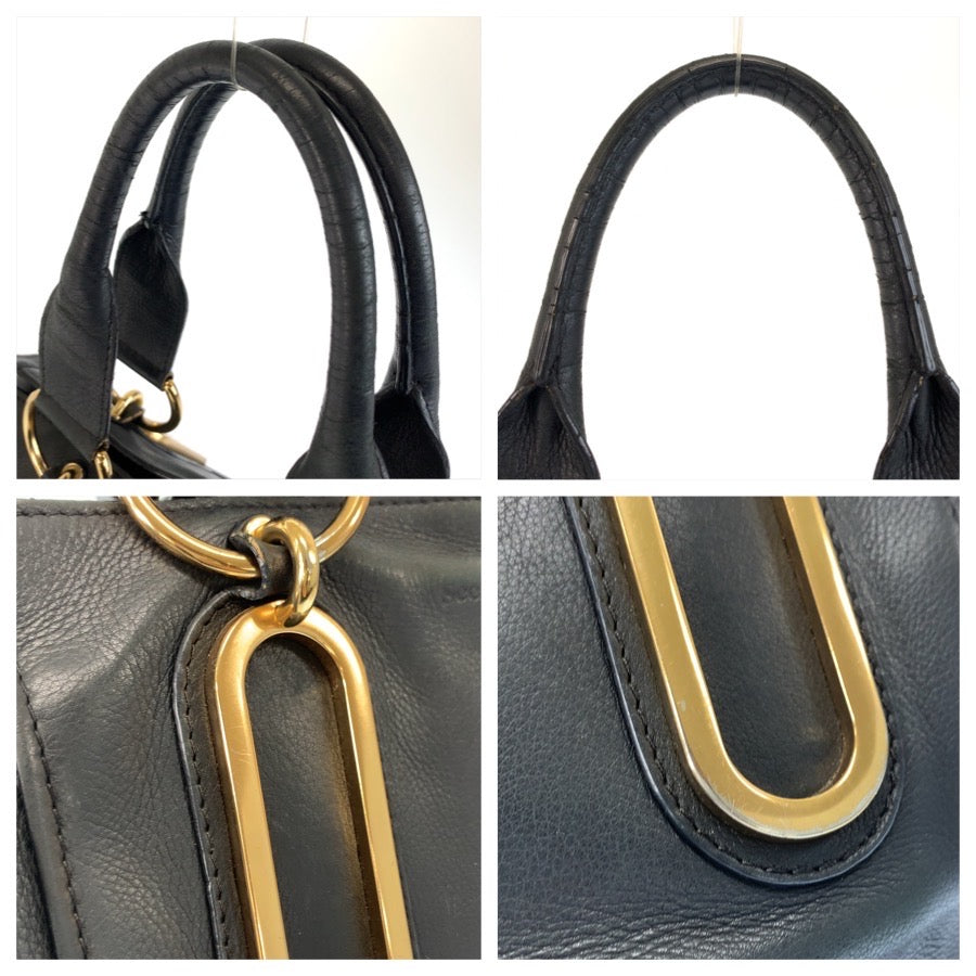 26519
SEE BY CHLOE シーバイクロエ ペイジ ブラック 黒 ゴールド金具 レザー 03-16-84-65 ハンドバッグ レディース AB15
