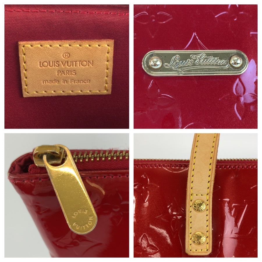 26521
LOUIS VUITTON ルイヴィトン モノグラム ヴェルニ ベルヴューPM レッド ゴールド金具 パテントレザー M93583 ハンドバッグ トートバッグ レディース AB52