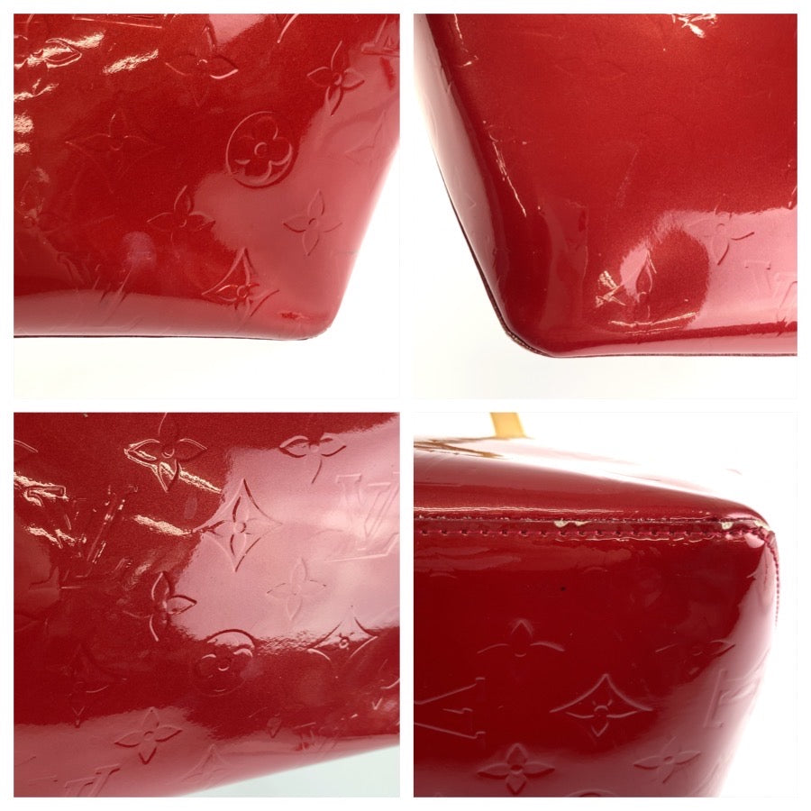 26521
LOUIS VUITTON ルイヴィトン モノグラム ヴェルニ ベルヴューPM レッド ゴールド金具 パテントレザー M93583 ハンドバッグ トートバッグ レディース AB52