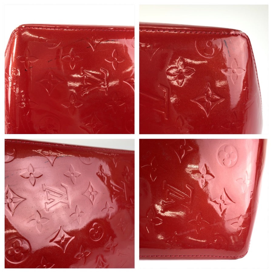 26521
LOUIS VUITTON ルイヴィトン モノグラム ヴェルニ ベルヴューPM レッド ゴールド金具 パテントレザー M93583 ハンドバッグ トートバッグ レディース AB52