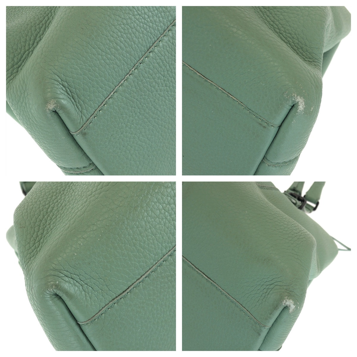26522
BOTTEGAVENETA ボッテガヴェネタ イントレチャート ローマ バッグ グリーン ガンメタ金具 レザー トートバッグ ハンドバッグ レディース AB74