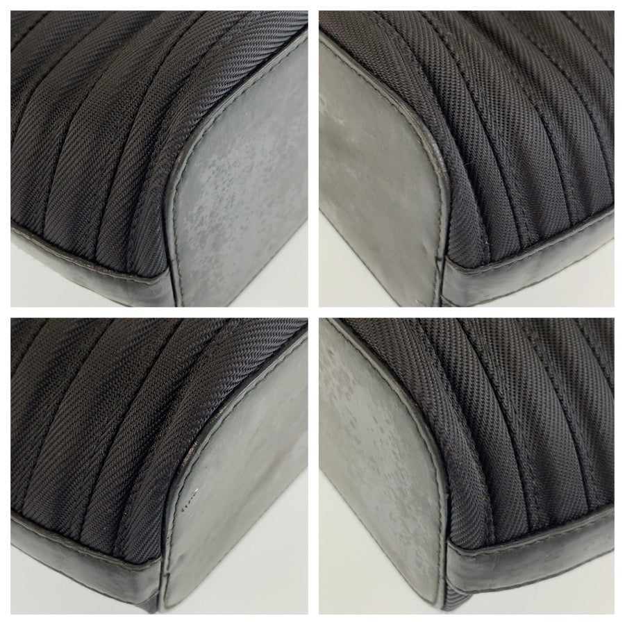 26528
GUCCI グッチ バンブー ブラック 黒 シルバー金具 キャンバス 000 1998 0588 ハンドバッグ ショルダーバッグ 2way レディース AB30