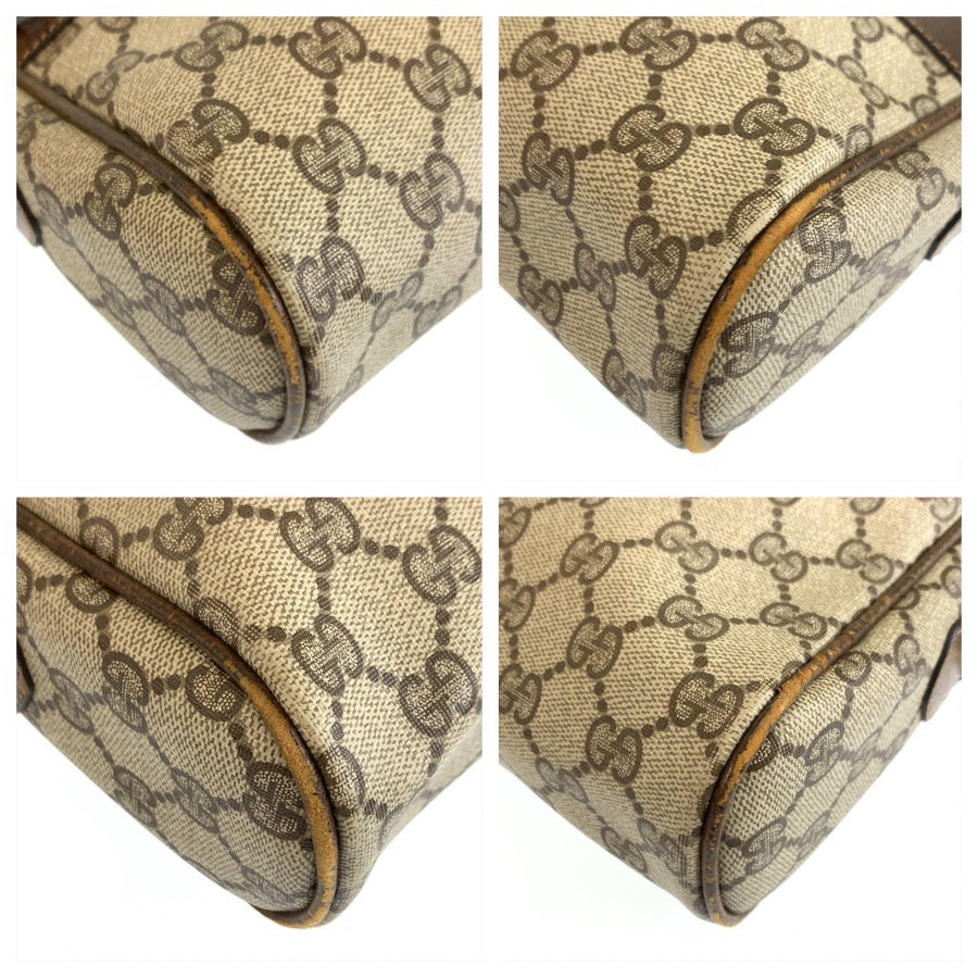 26529
GUCCI グッチ ヴィンテージ シェリーライン ベージュ ブラウン ゴールド金具 GGスプリームキャンバス / レザー 6 4071 ショルダーバッグ ポシェット レディース B30