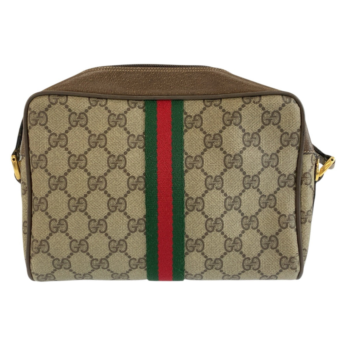 26530
GUCCI グッチ ヴィンテージ シェリーライン ブラウン ゴールド金具 GGスプリームキャンバス / レザー 68 02 004 ショルダーバッグ ポシェット レディース AB35