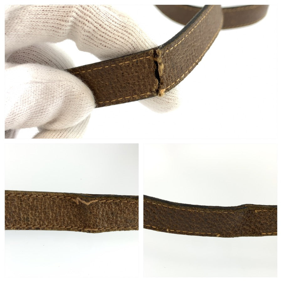 26530
GUCCI グッチ ヴィンテージ シェリーライン ブラウン ゴールド金具 GGスプリームキャンバス / レザー 68 02 004 ショルダーバッグ ポシェット レディース AB35