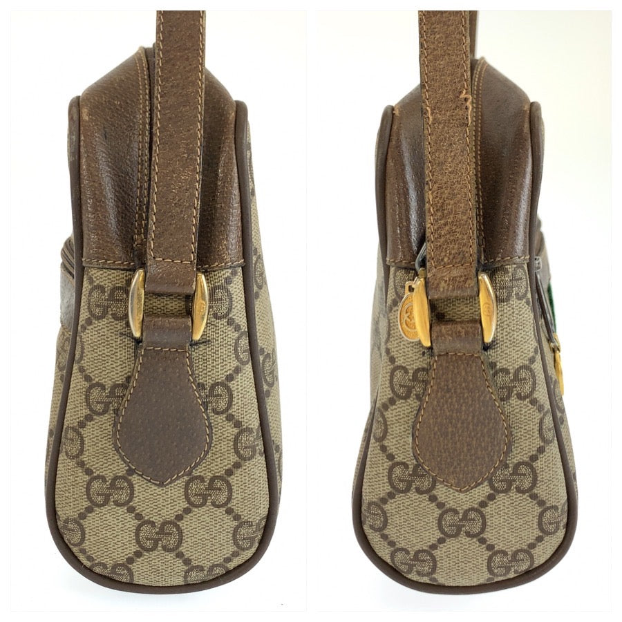 26530
GUCCI グッチ ヴィンテージ シェリーライン ブラウン ゴールド金具 GGスプリームキャンバス / レザー 68 02 004 ショルダーバッグ ポシェット レディース AB35