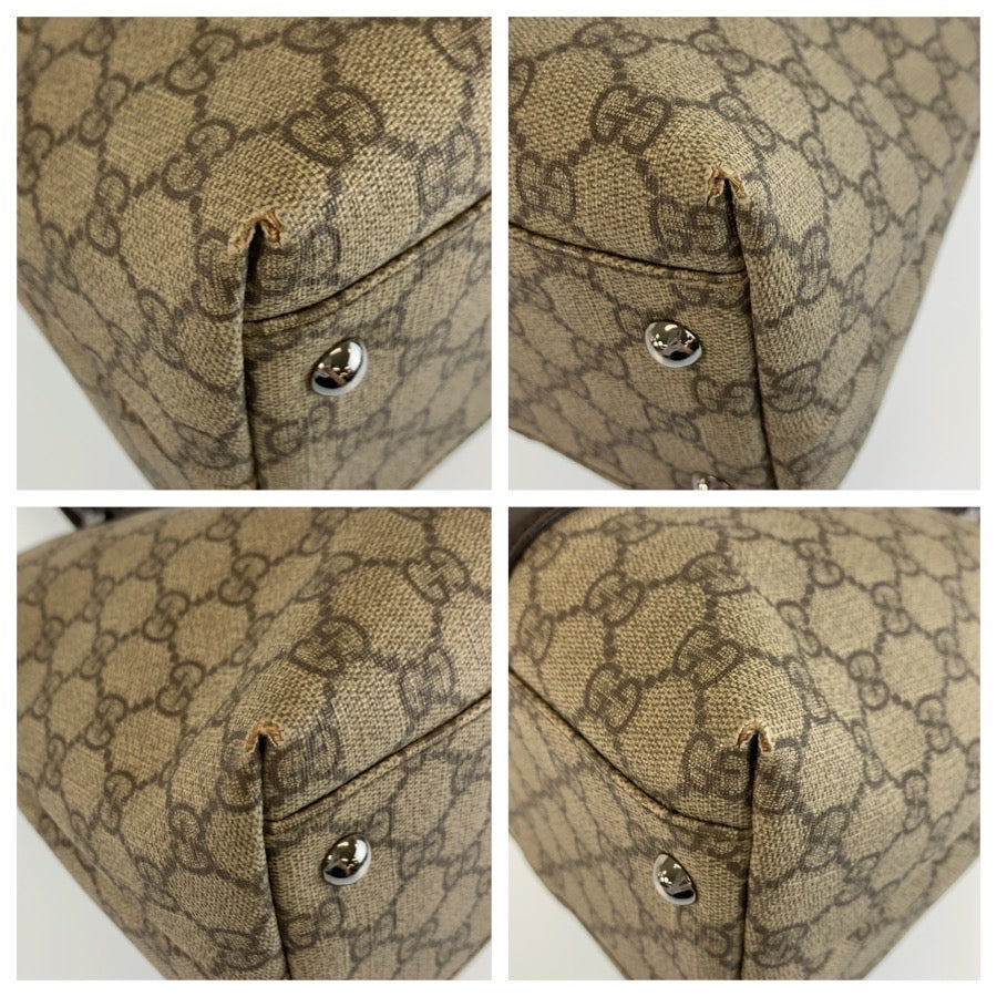 26531
GUCCI グッチ ブラウン ベージュ GGスプリームキャンバス 114595 トートバッグ ショルダーバッグ レディース AB32