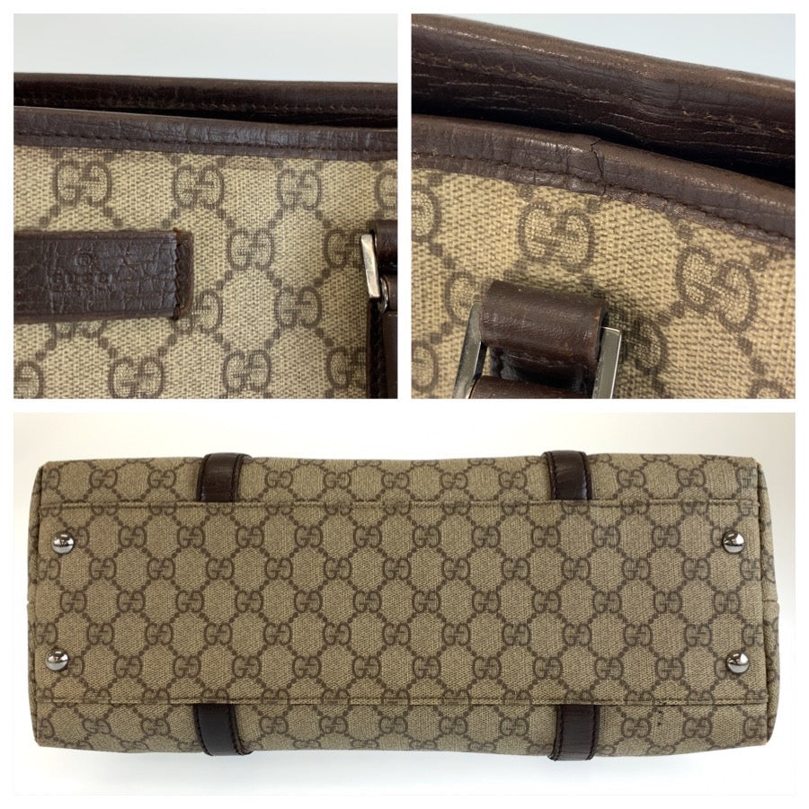26531
GUCCI グッチ ブラウン ベージュ GGスプリームキャンバス 114595 トートバッグ ショルダーバッグ レディース AB32