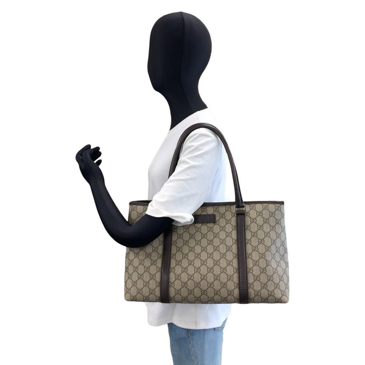 26531
GUCCI グッチ ブラウン ベージュ GGスプリームキャンバス 114595 トートバッグ ショルダーバッグ レディース AB32
