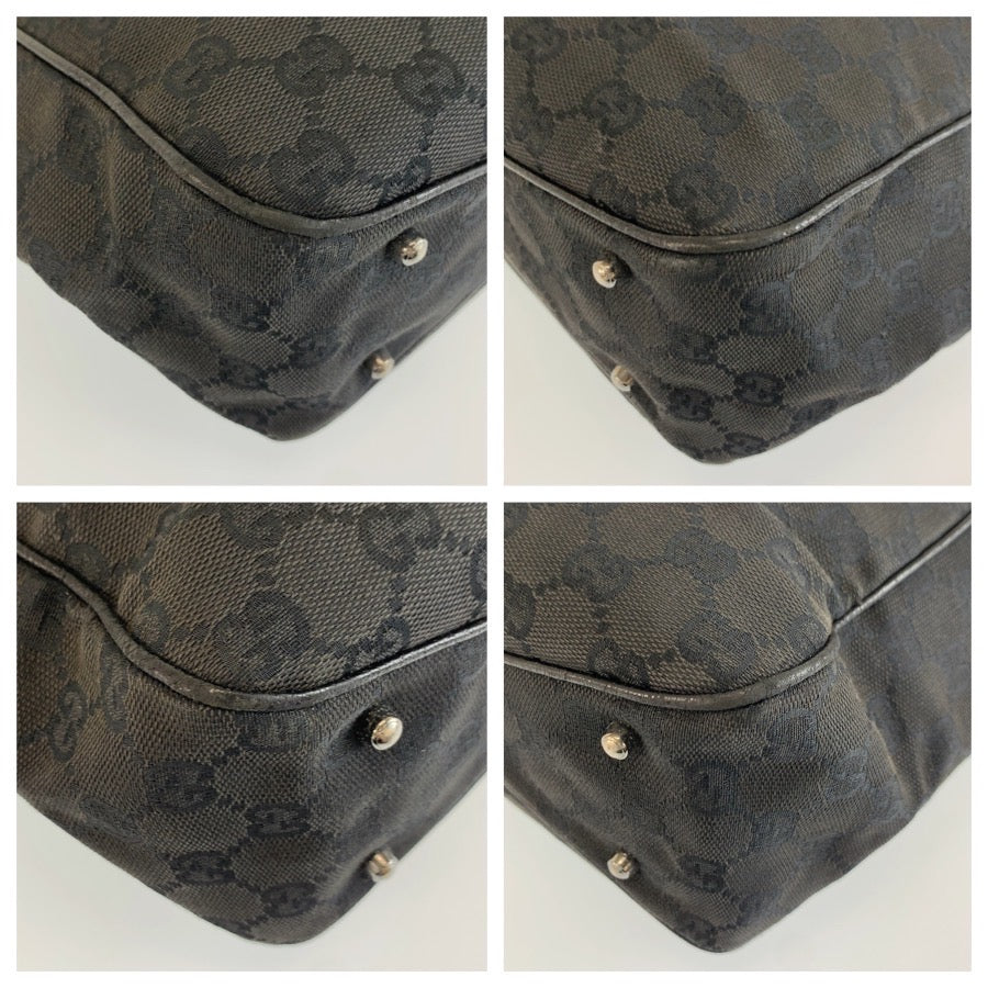 26540
GUCCI グッチ ブラック 黒 GGキャンバス 113019 トートバッグ ショルダーバッグ レディース AB32