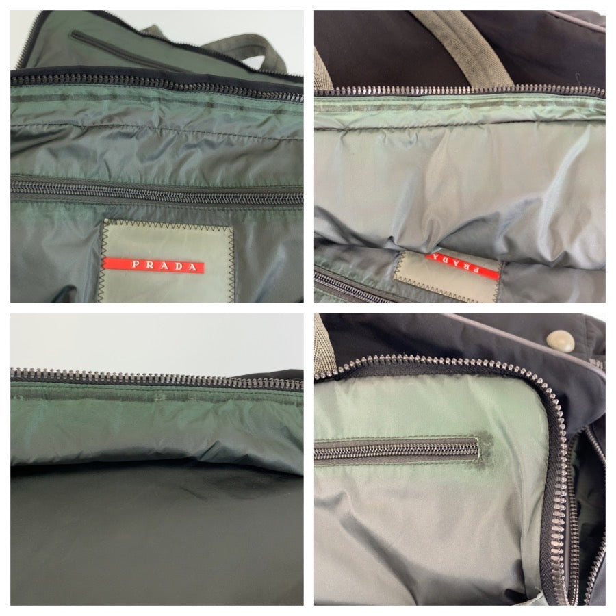 26543
PRADA SPORTS プラダスポーツ ブラック 黒 ナイロン ハンドバッグ ショルダーバッグ 2way レディース AB35