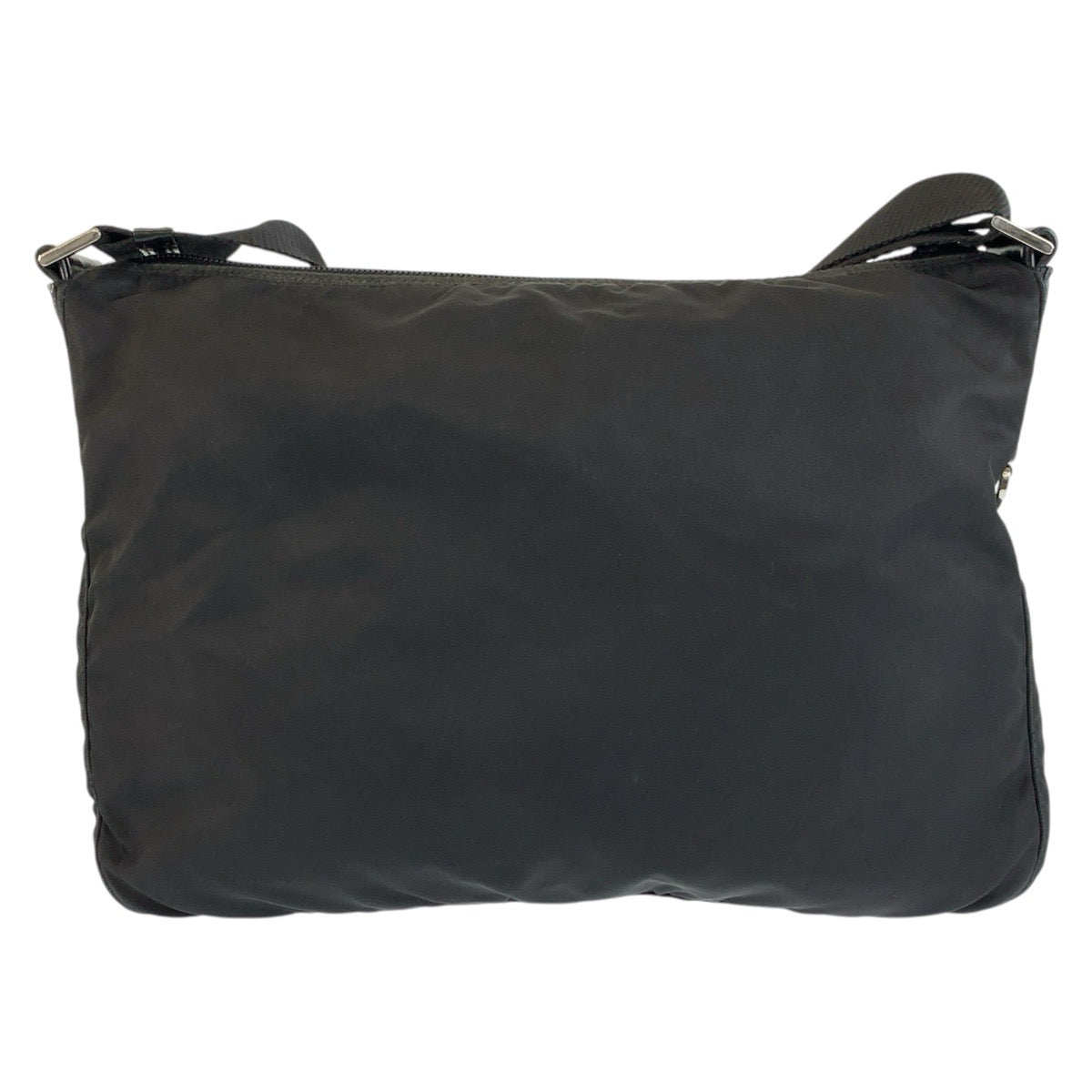 26549
PRADA プラダ テスート 三角ロゴプレート ブラック 黒 シルバー金具 ナイロン ショルダーバッグ ポシェット レディース AB32
