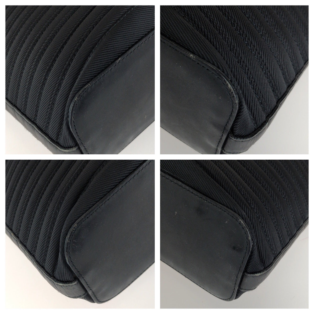 26553
GUCCI グッチ バンブー ブラック 黒 シルバー金具 ナイロン / レザー 002 8352 トートバッグ レディース AB30