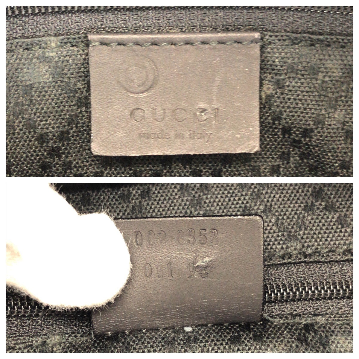 26553
GUCCI グッチ バンブー ブラック 黒 シルバー金具 ナイロン / レザー 002 8352 トートバッグ レディース AB30