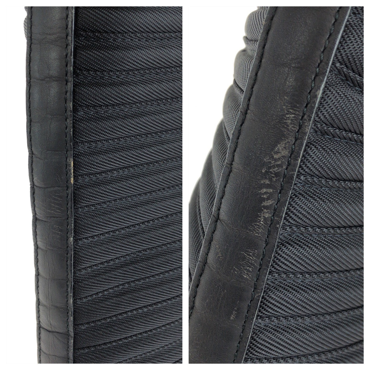 26553
GUCCI グッチ バンブー ブラック 黒 シルバー金具 ナイロン / レザー 002 8352 トートバッグ レディース AB30