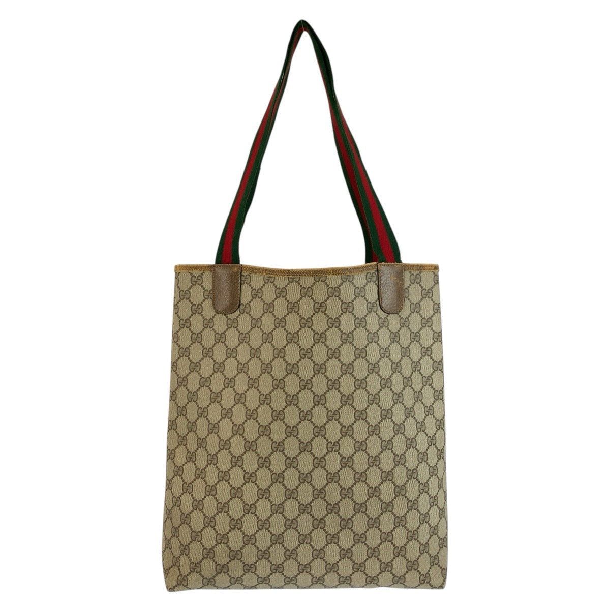 26554
GUCCI グッチ ヴィンテージ シェリーライン ベージュ GGスプリームキャンバス 39 02 003 トートバッグ ショルダーバッグ レディース AB21