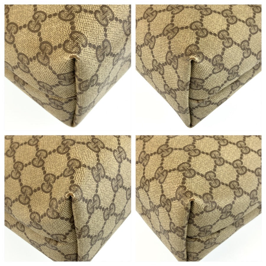 26554
GUCCI グッチ ヴィンテージ シェリーライン ベージュ GGスプリームキャンバス 39 02 003 トートバッグ ショルダーバッグ レディース AB21