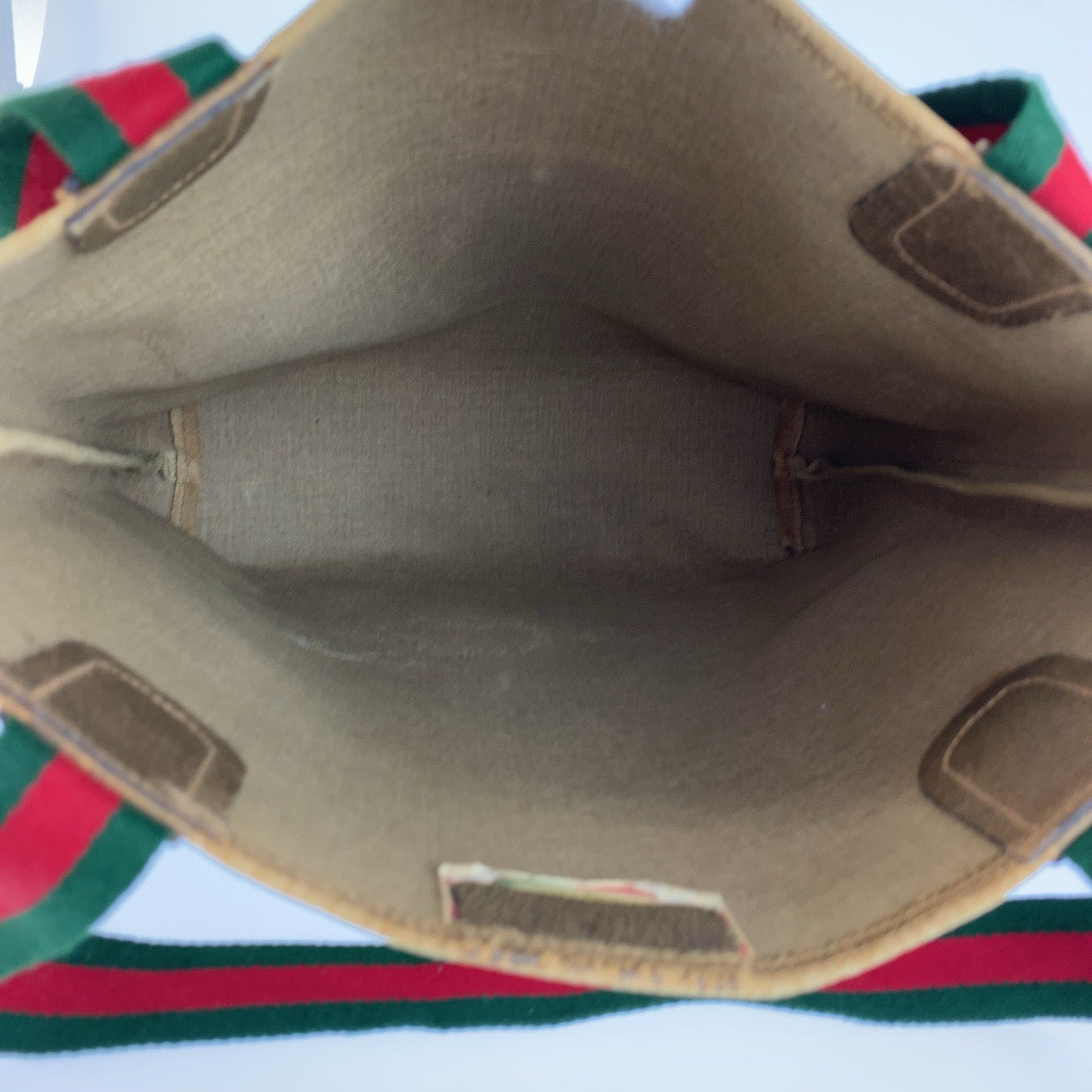 26554
GUCCI グッチ ヴィンテージ シェリーライン ベージュ GGスプリームキャンバス 39 02 003 トートバッグ ショルダーバッグ レディース AB21