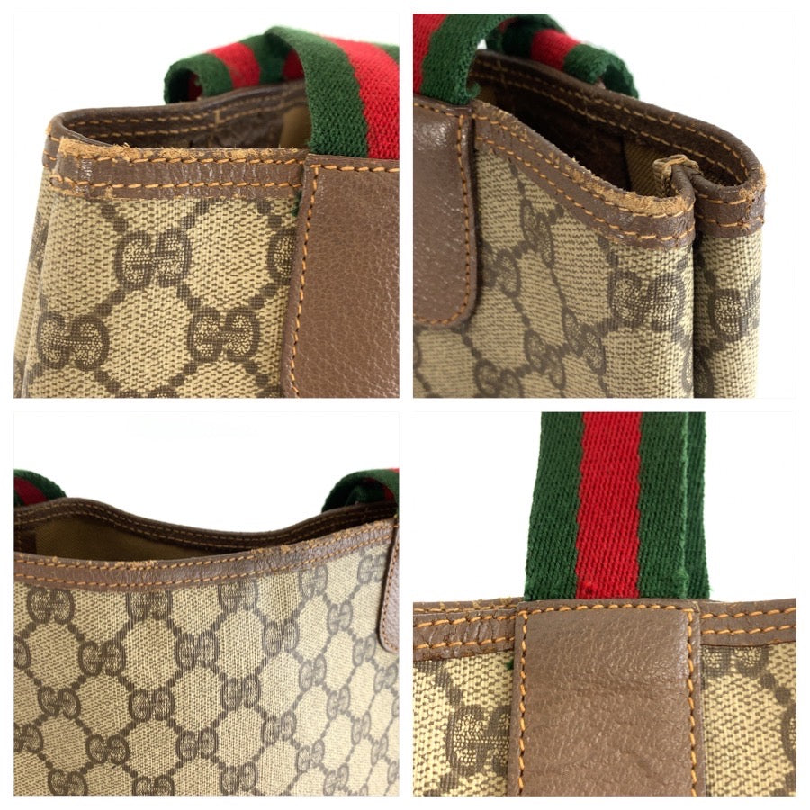 26556
GUCCI グッチ ヴィンテージ シェリーライン ベージュ ブラウン GGスプリームキャンバス 002 123 6482 トートバッグ ショルダーバッグ レディース AB28
