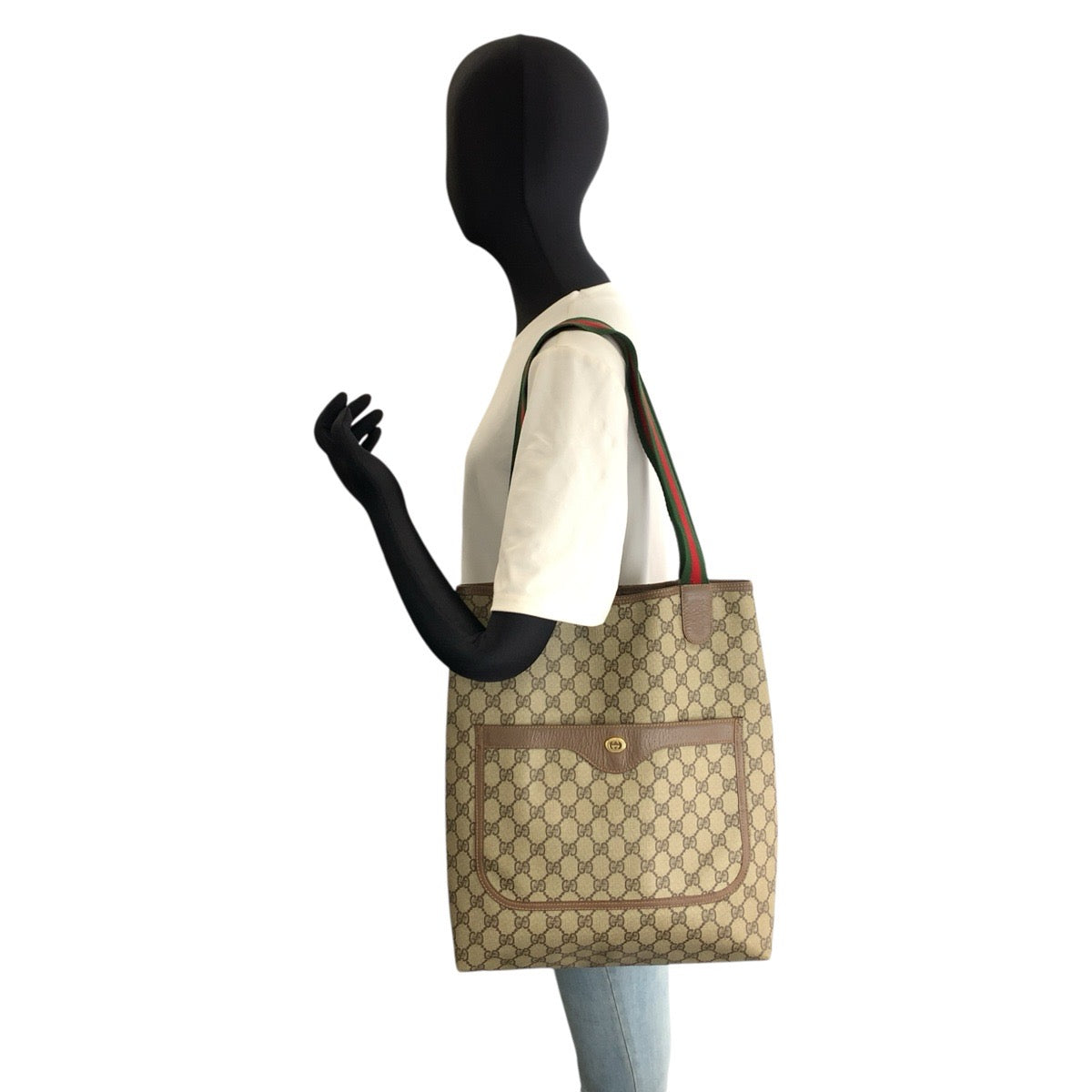 26556
GUCCI グッチ ヴィンテージ シェリーライン ベージュ ブラウン GGスプリームキャンバス 002 123 6482 トートバッグ ショルダーバッグ レディース AB28