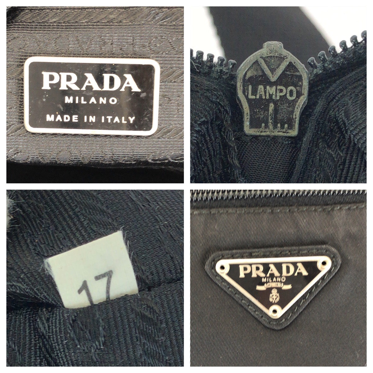 26557
PRADA プラダ テスート 三角ロゴプレート ブラック 黒 シルバー金具 ナイロン ショルダーバッグ メッセンジャーバッグ レディース ABP32