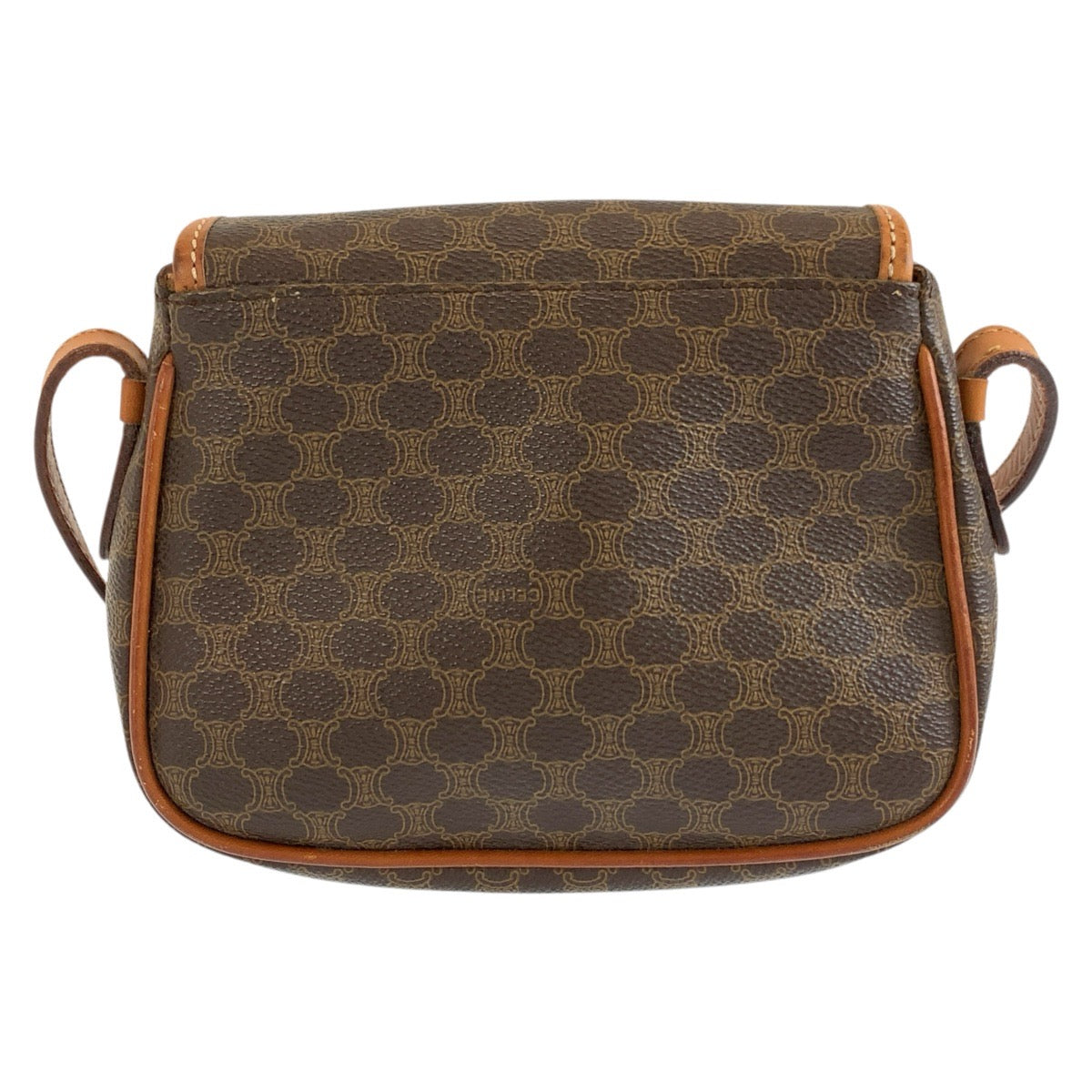 26559
CELINE セリーヌ ヴィンテージ マカダム ブラウン PVC / レザー M09 ショルダーバッグ ポシェット レディース AB37